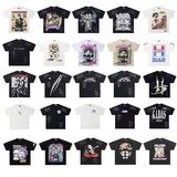 Hip-hop streetwear short sleeve tee - 100% cotton street print