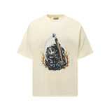 Gallerypure cotton t-shirt g direct injection printing