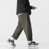 Unisex Pants Fall Weight Washed Trousers