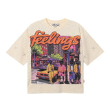 Bkys american direct injection street printing hot diamond pure cotton t-shirt g