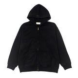 Hip-hop hoodie american letter symbol foam fleece-lined zipper hooded sweatshirtloosecasual hoodieoutwear