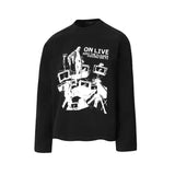 Unisex long-sleeved shirt autumretro dark punk