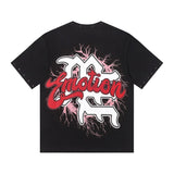 Mixed emotion men's t-shirt - rhinestone print, 100% cotton, american style
