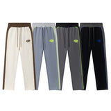 Hip-hop pants american street style small label embroiderfleece-lined sweatpants contrast colorpatchworkcasualjogger pantspants sweatpants