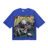 Bkys hotfix rhinestone streetwear hip-hop print 100% cotton t-shirt