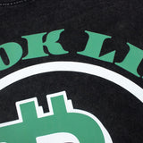 Hip hop tank top street bitcoin print vest loose washed distressed vest sweatshirt sleeveless
