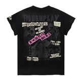 Rough play direct injection street printing hot diamond washed pure cotton t-shirt g