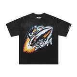 Vale forever vintage pure cotton t-shirt washed and distressed printingg