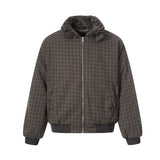 Unisex Down Jacket Winter Fleece Collar Padded Jacket Vintage Old Money Style