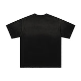 Duaa washed cotton t-shirt g american retroprinting