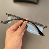 CHH Chrome Hearts Glasses Pure Titanium Ultra Light Retro Versatile Half Frame Business Myopia Glasses Frame