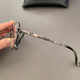 CHH Chrome Hearts Glasses Pure Titanium Ultra Light Vintage Round Myopia Glasses Frame