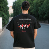Men T Shirts Street Letter Print Short-Sleeve