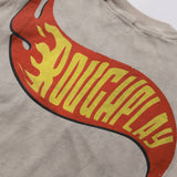 Rough play washed and hot-drilled pure cotton t-shirt g direct printing