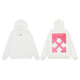Off OW White Hoodie Pink 3D shape