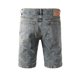 Purple Brand Denim Shorts rhinestone