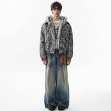 Unisex Down Jacket Men's Winter Fleece Collar