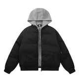 Unisex Down Jacket Winter Thickened Hooded Padded Jacket