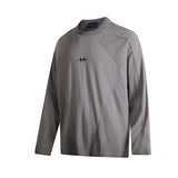 Unisex long-sleeved shirt autumpatchwork raw edge