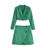 Women Skirt Suit Jacket with Skirt Suit