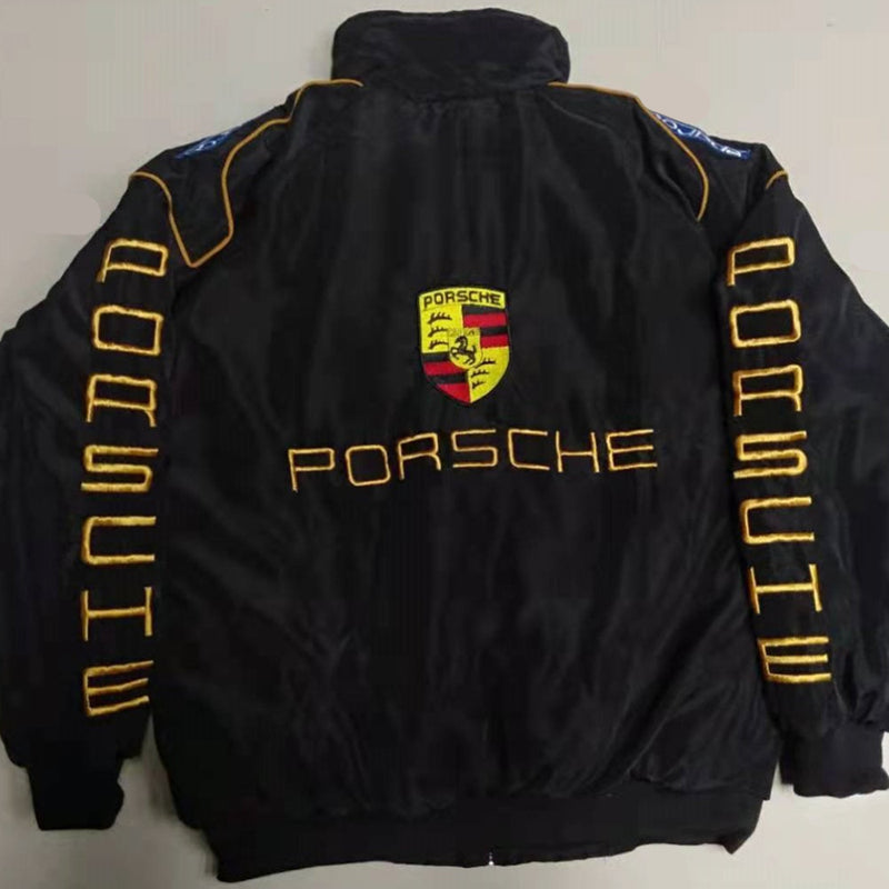 F1 Racing Suit Racing Suit College Style/Retro Style Autumn and Winter Cotton-Padded Coat Full Embroidery