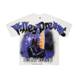 Washed duaa pure cotton t-shirt g retro print