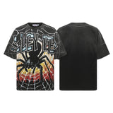 Men's t-shirt with rhinestone print, 100% cotton print