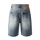 Purple Brand Denim Shorts Rhinestones