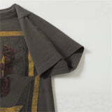 Men's t-shirt with rhinestone print, 100% cotton print