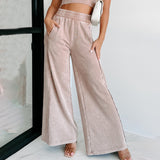Women Cargo Pants Autumn Loose Casual Solid Color Casual Pants