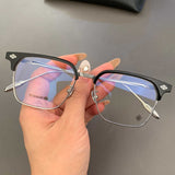 CHH Chrome Hearts Glasses pure titanium ultra-light square business retro versatile myopia glasses frame