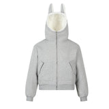 Unisex Down Jacket Winter Doberman Fleece Padded Jacket