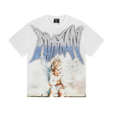 Mixed emotion men's t-shirt - short sleeve, hotfix rhinestone print, 100% cotton