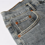 Purple Brand Denim Shorts rhinestone