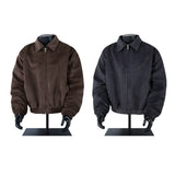Unisex Down Jacket Men's Winter Fur Collar Old Money Wind Padded Jacket