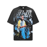 Men's t-shirt with rhinestone print, 100% cotton print