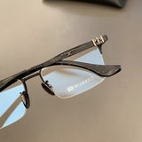 CHH Chrome Hearts Glasses Pure Titanium Ultra Light Retro Versatile Half Frame Business Myopia Glasses Frame