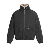 Unisex Down Jacket Men's Winter Fur Collar Padded Jacket