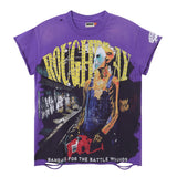 American rough play retro print 100% cotton t-shirt