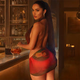 Homecoming Dresses Tight Mesh Neck Dress