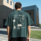 Men's T-shirt Summer Printed Short-Sleeved T-shirt Men's and Women's Loose