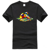 2024Plant Feather Print T-shirt Fashion Cartoon Plant Feather Print Women's Short Sleeve