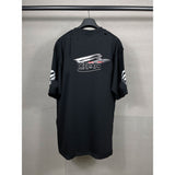 Men T-shirts Alphabet Short Sleeve T-Shirt Loose Crew Neck Half Sleeve Casual