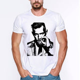 2024Plant Feather Print T-shirt Fashion Cartoon Plant Feather Print Women's Short Sleeve