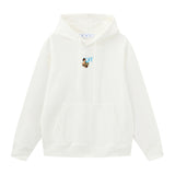 Off OW White Hoodie The boy holding flowers