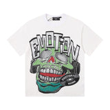 Mixed emotion men's t-shirt - rhinestone print, 100% cotton, american style