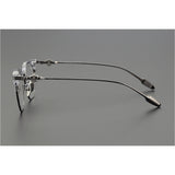 CHH Chrome Hearts Glasses Japanese fashion ultra-light pure titanium half-frame glasses frame