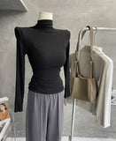 Women Long Sleeve Shirt Spring and Autumn Slim Fit Slimming
