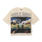 Bkys hot diamond american hip hop printed pure cotton t-shirt