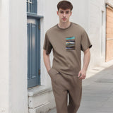 Men's T-shirt Short-Sleeved T-shirt Men's and Women's Loose
